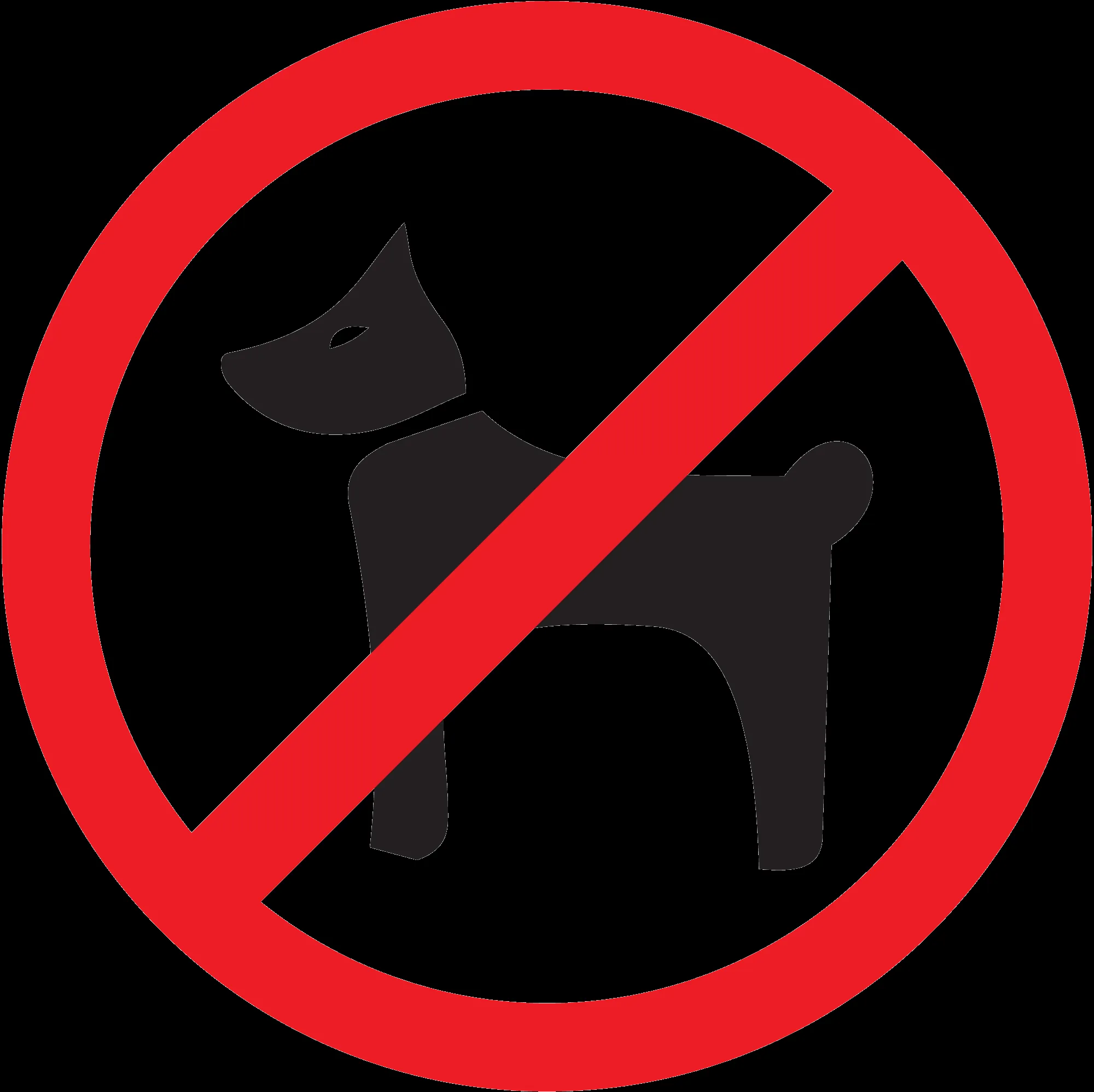  ... prohibido», «Dado que los perros no pueden ser» en formato png