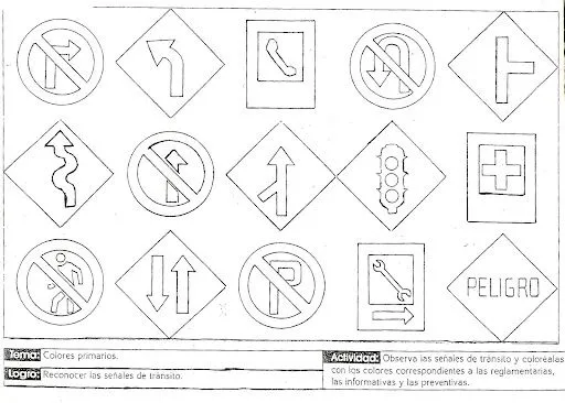 Señales de trafico para imprimir y colorear - Imagui