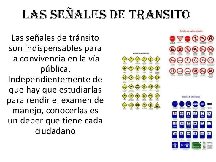 Las señales de transito