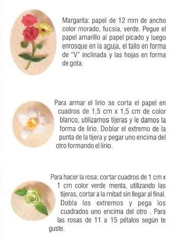 Como hacer sencillas flores de filigrana