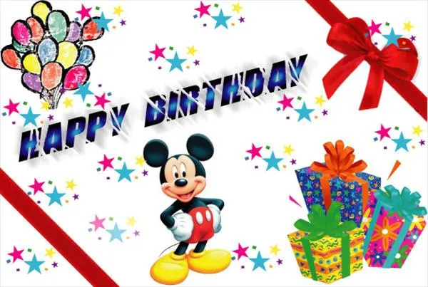 Send Free ECard : Happy Birthday Mickey Mouse from Pak101.