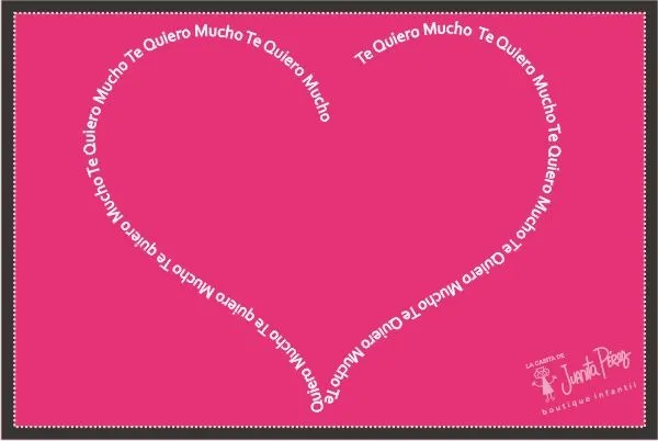 Send A WebCard - Corazon Letras Rosa