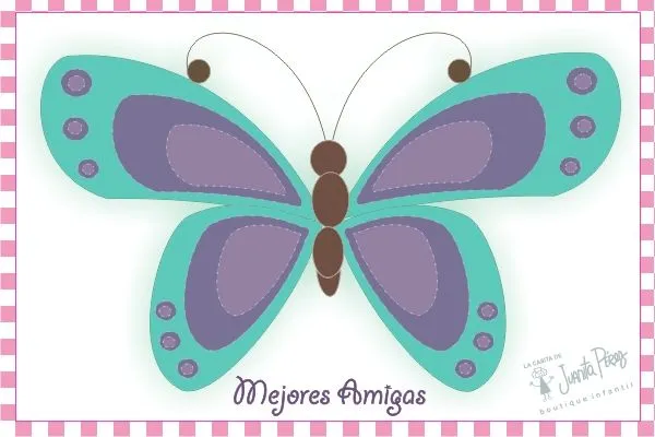 Mariposa Morada Amigas