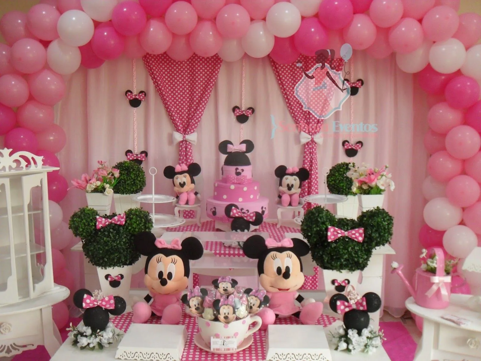 Senhora Eventos - Decoração Personalizada de Eventos!: Minnie Rosa ...