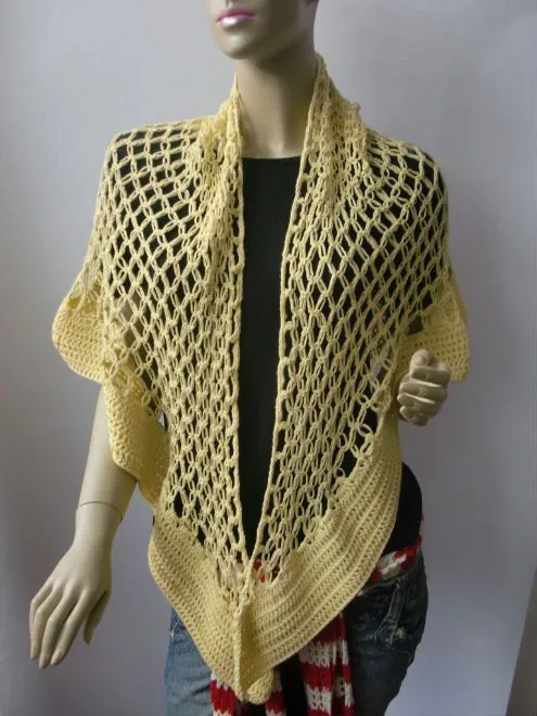 Señora de chal de ganchillo-Chales Tejidos-Identificación del ...
