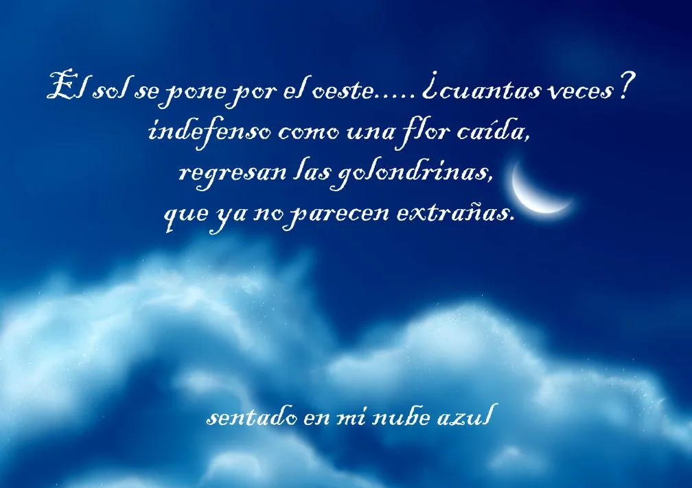 Sentado en mi nube azul: El sol se pone por el oeste (Frases para ...