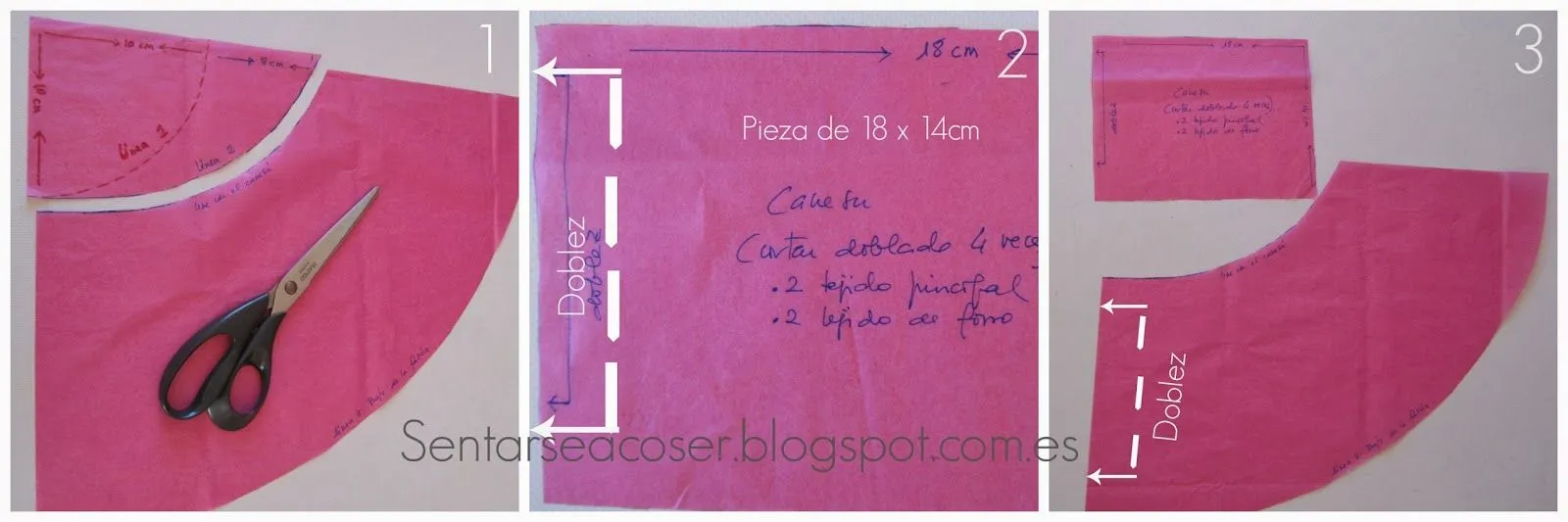 Sentarse a Coser: Tutorial falda de niña a capa y con canesú ...