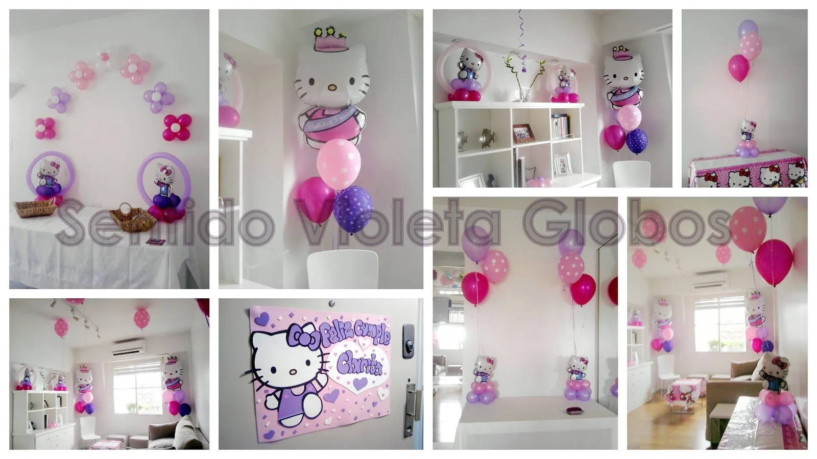 SentidoVioletaGlobos: Cumpleaños de Clarita con Hello Kitty...