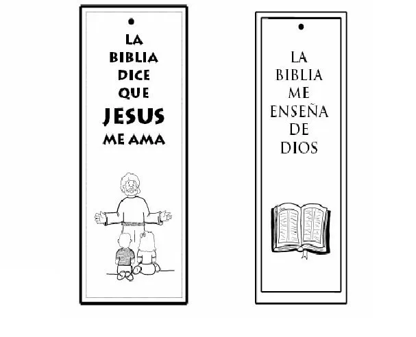 Separadores de biblia para niños - Imagui