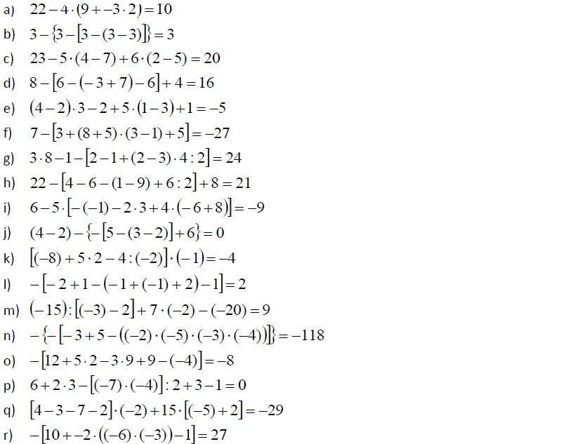 Septimo Neruda: Ejercicios combinados de numeros enteros