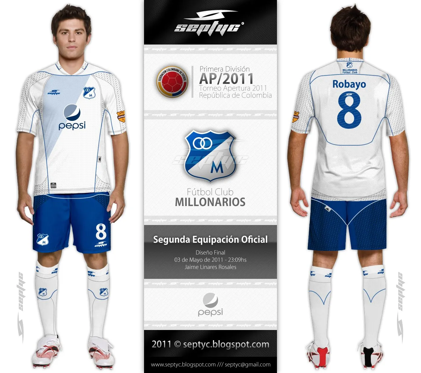 Septyc © | Reflector Edition.: Millonarios F.C. (Colombia-Primera ...