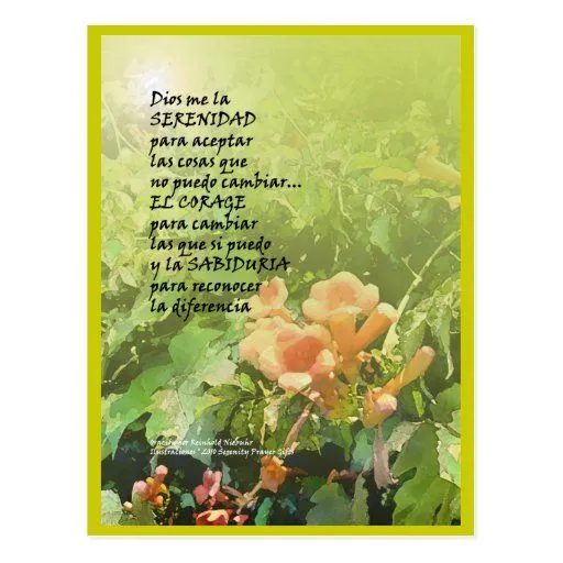 Serenity Prayer La Oración de la Serenidad Mousepad from Zazzle.