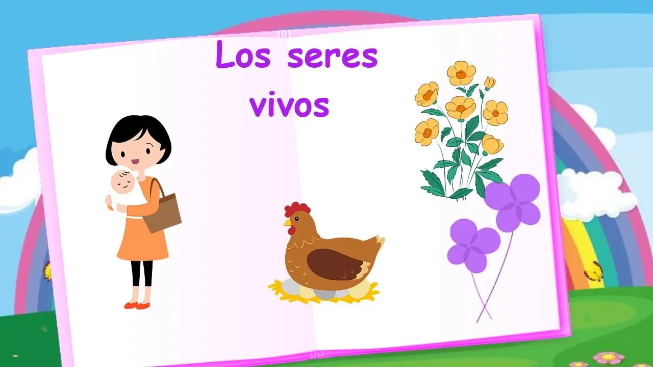 Seres vivos e inertes para niños - YouTube