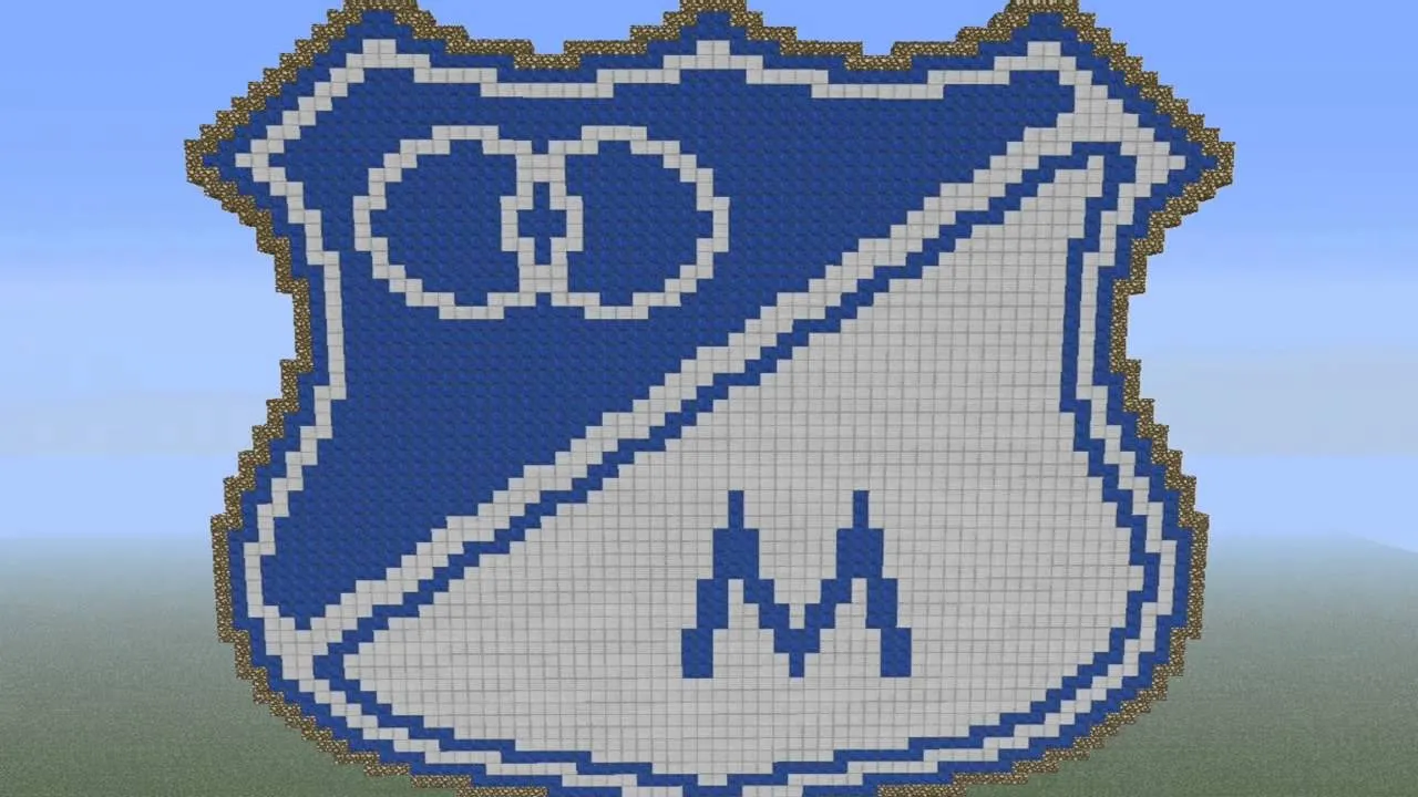 Serie de escudos | Escudo de Millonarios Fc | Minecraft - C0l0mbiaCraftera - YouTube