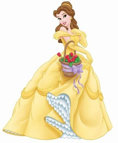 Imagen con brillo de princesa bella de Disney - Imagui