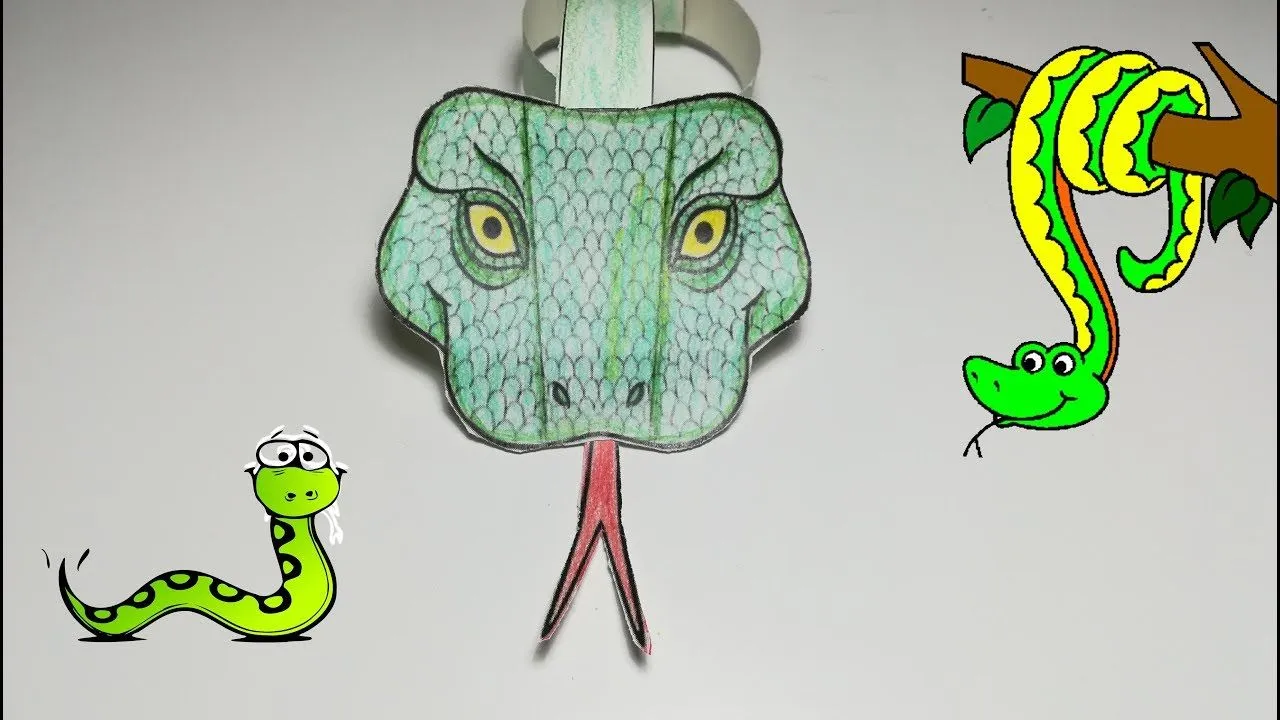 COMO HACER UNA SERPIENTE DE PAPEL - YouTube