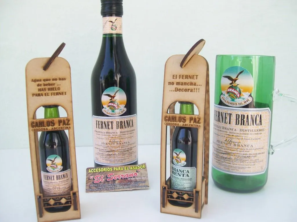 EL SERRANO ARTESANIAS: SOUVENIR BOTELLA DE FERNET MOD.160