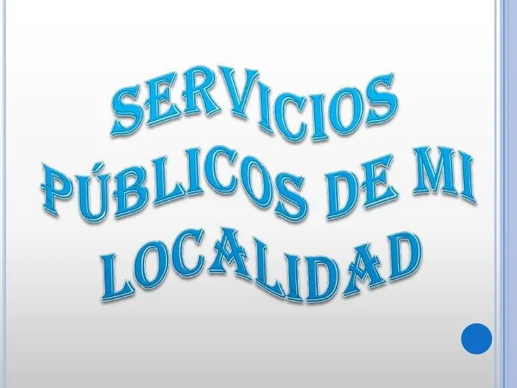 Servicios públicos