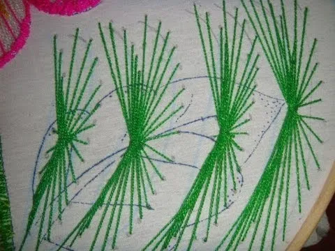 SERVILLETA BORDADA HOJA VERDE MARGARITA MARIMUR 312 - YouTube