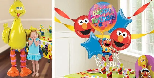 Sesame Street Balloons | Decoración con globos | Pinterest