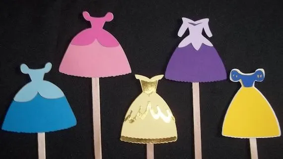 Set de 12 Disney princesa vestido Cupcake por LittleMissStarchick