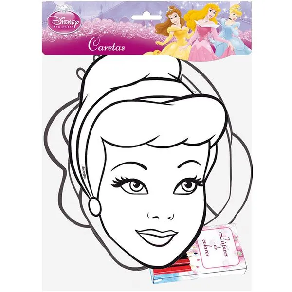 Set de caretas para pintar Disney Princesas: comprar online