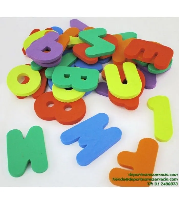 SET LETRAS FOAM softee guarderia psicomotricidad colegio escolar