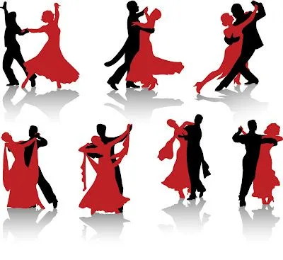 Siluetas de gente bailando (Dancing people silhouettes) | Recursos 2D.