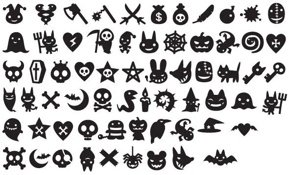 5 Sets de Siluetas vectorizadas de Halloween | Puerto Pixel ...