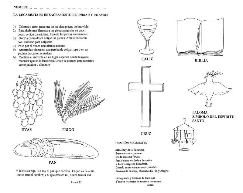 SGBlogosfera. Amigos de Jesús: ACTIVIDADES SOBRE LOS SACRAMENTOS