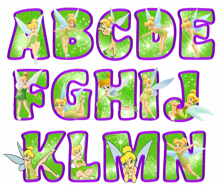 LETRAS DE TINKERBELL PNG - Imagui