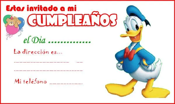 SGBlogosfera. María José Argüeso: TARJETAS DE CUMPLEAÑOS DISNEY