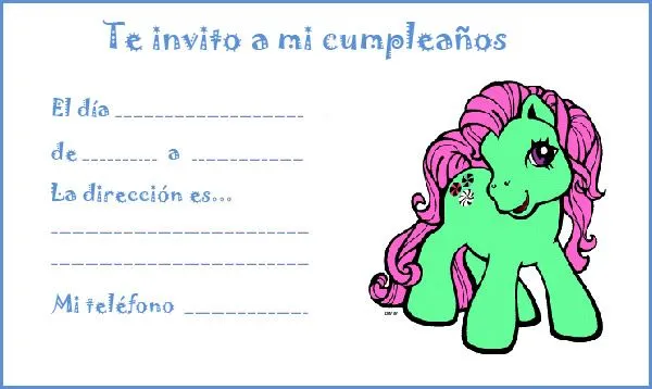 Tarjetas invitación cumpleaños infantiles - Imagui