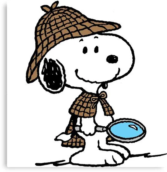 Sherlock Snoopy" Canvas Prints by RedbubblePro | Redbubble