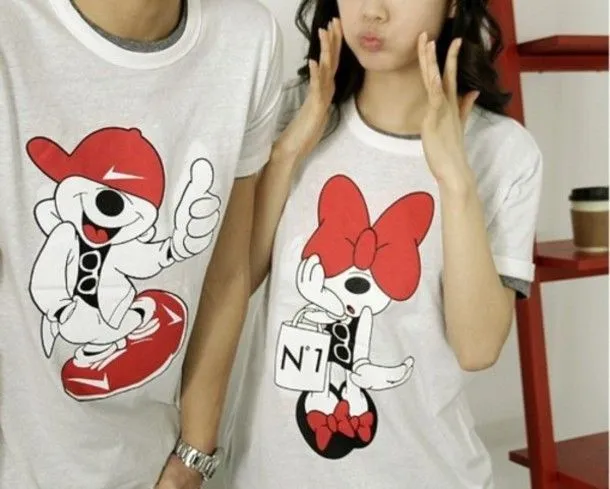 Shirt: white, red, black, s, minnie mouse, mickey mouse, mickey ...