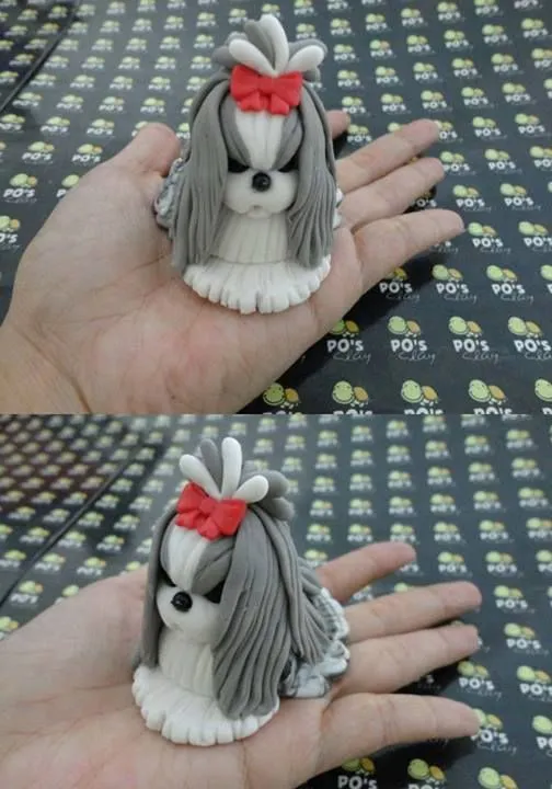 shitzu dog | PORCELANA FRIA...ETC & POLYMER CLAY | Pinterest | Perros