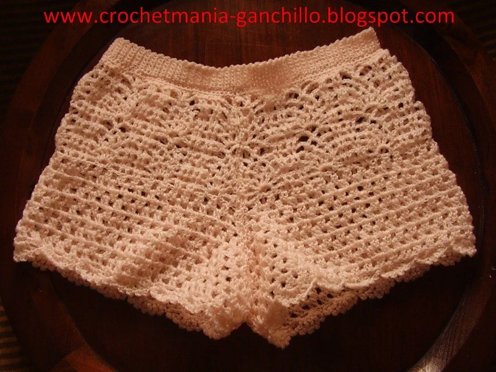 Patrones de short tejidos a crochet - Imagui