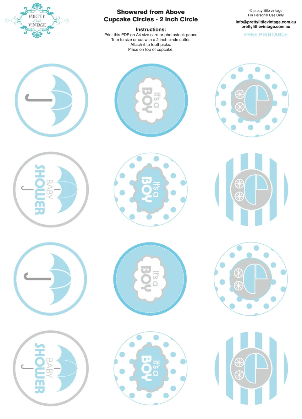 Showered From Above Rain Boy Baby Shower Printables Planning Ideas