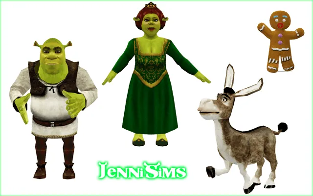 My Sims 3 Blog: Shrek Characters - Stereos and Lighting by JenniSims