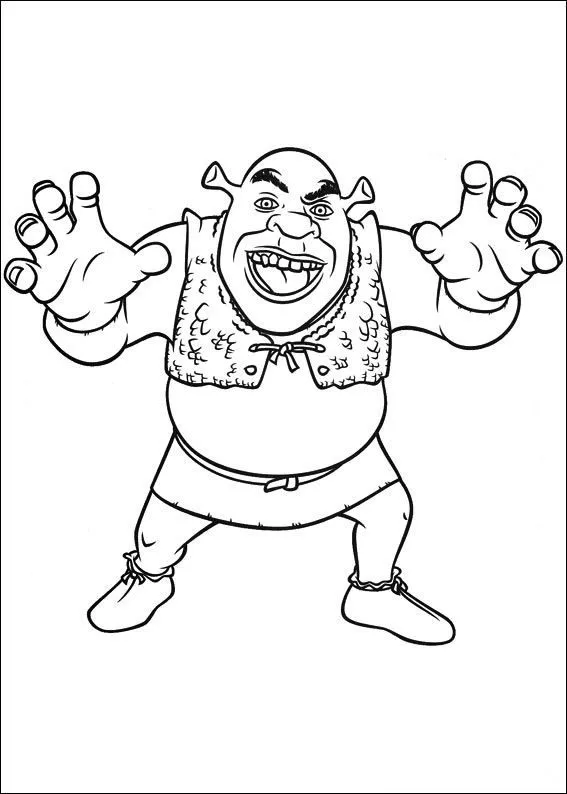 Shrek 4 Dibujos para Colorear - DisneyDibujos.com