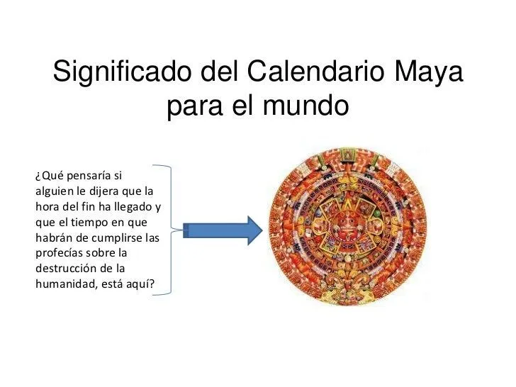 Significado del calendario maya