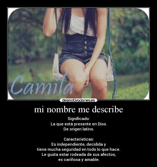 Significado del nombre camila - Imagui