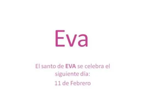 Significado y origen del nombre Eva - YouTube