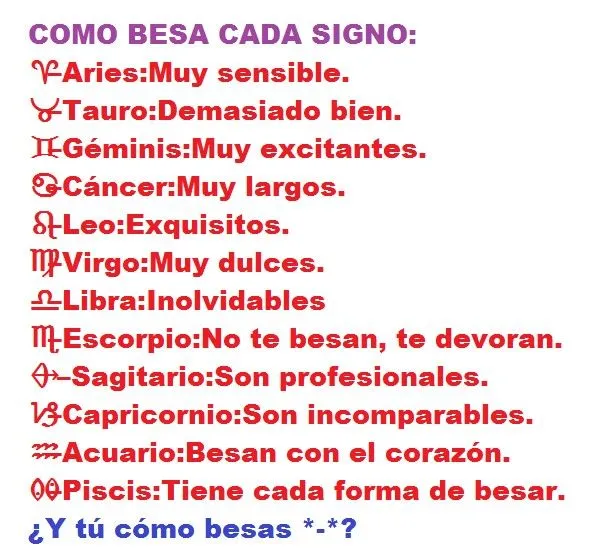 Significado de los signos - Imagui