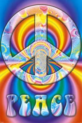 El signo de peace and love para los hippies significaba paz.