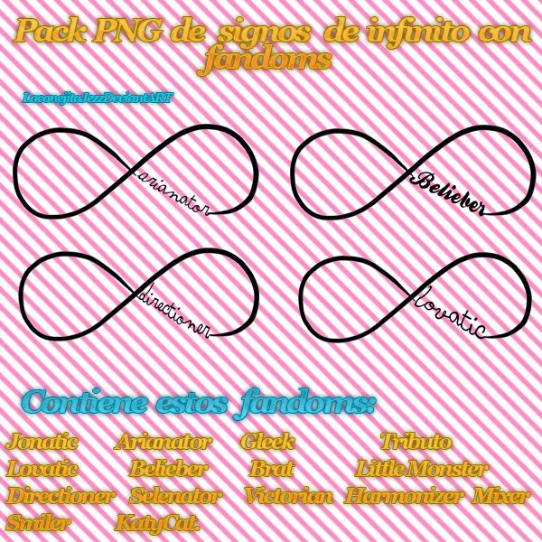 Signos PNG de infinito con fandoms by LaConejitaJezz on DeviantArt