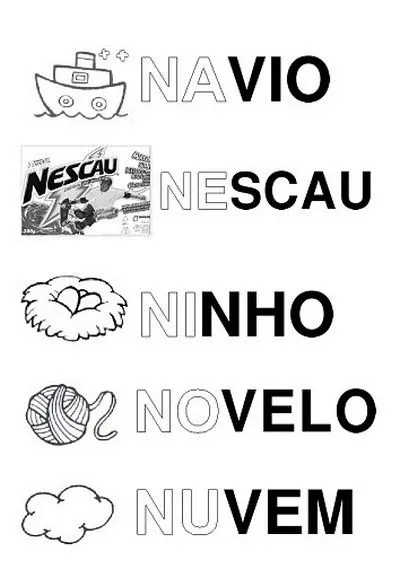 SILABÁRIO ALFABETO ILUSTRADO "A" a "Z" ATIVIDADES LETRAS ANIMAIS E ...