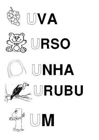 SILABÁRIO ALFABETO ILUSTRADO "A" a "Z" ATIVIDADES LETRAS ANIMAIS E ...