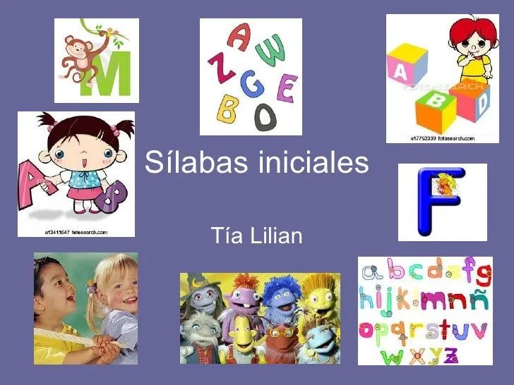 Sílabas iniciales