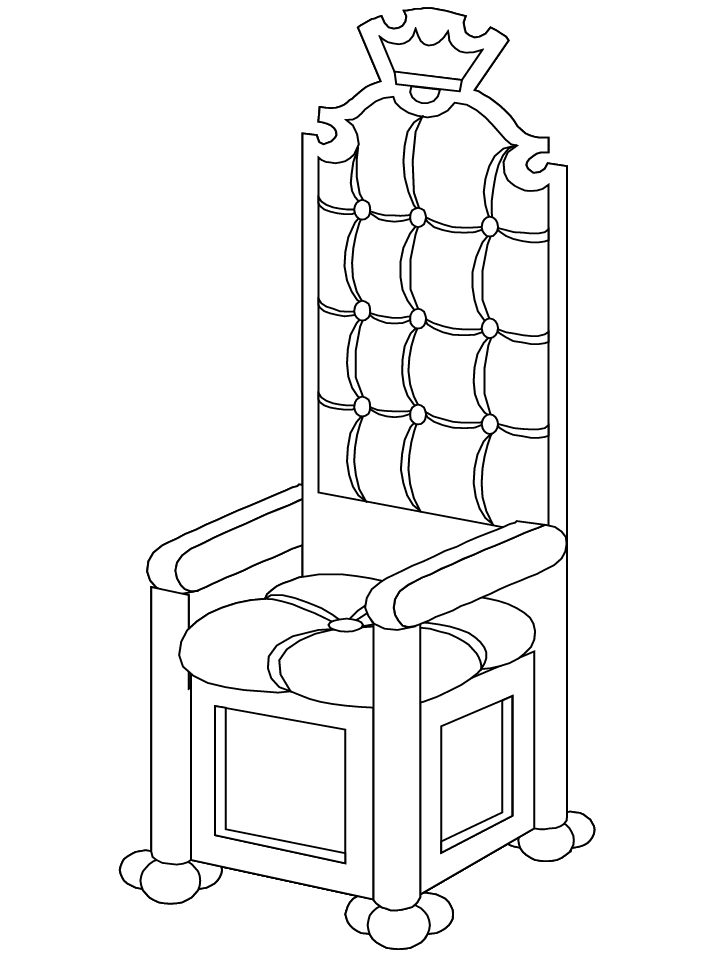 Silla para colorear Colouring Pages